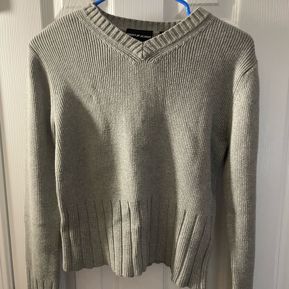 DKNY gray sweater